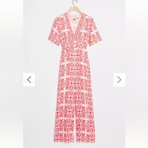 Farm Rio Carmina Button Front Jumpsuit Size XL
